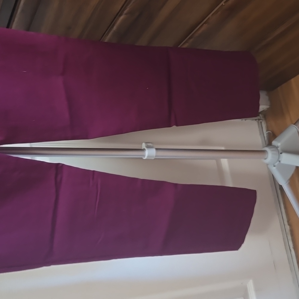 Burgundy Straight Leg Pants - Picture 8 of 8